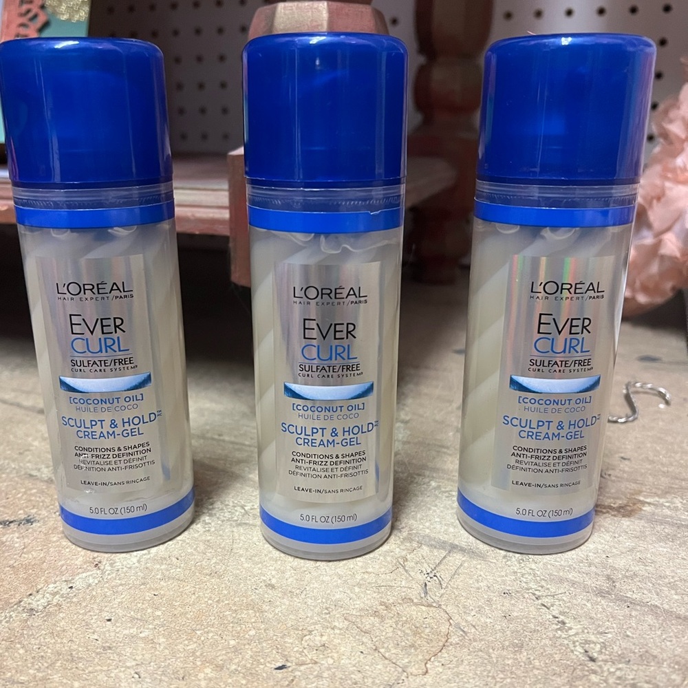 L'Oreal Paris EverCurl Sulfate Free VEGAN Sculpt and Hold Cream-Gel Brand New